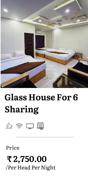 Glass house for 6 sharing resorts in dandeli