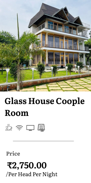 Glass house coople room resorts in dandeli